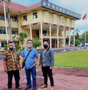 KKIG Kotamobagu Dampingi Toni Monoarfa Melapor Di Polda Sulut