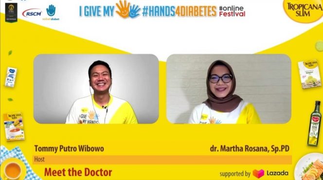 
 Tropicana Slim Dukung Diabetesi di Masa Pandemi melalui #Hands4Diabetes2021 Online Festival.