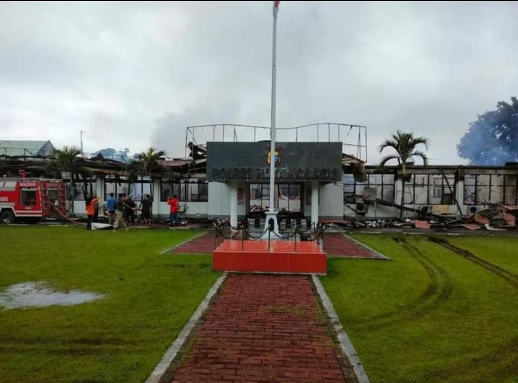 Polres Kotamobagu Hangus Dilalap Sijago Merah