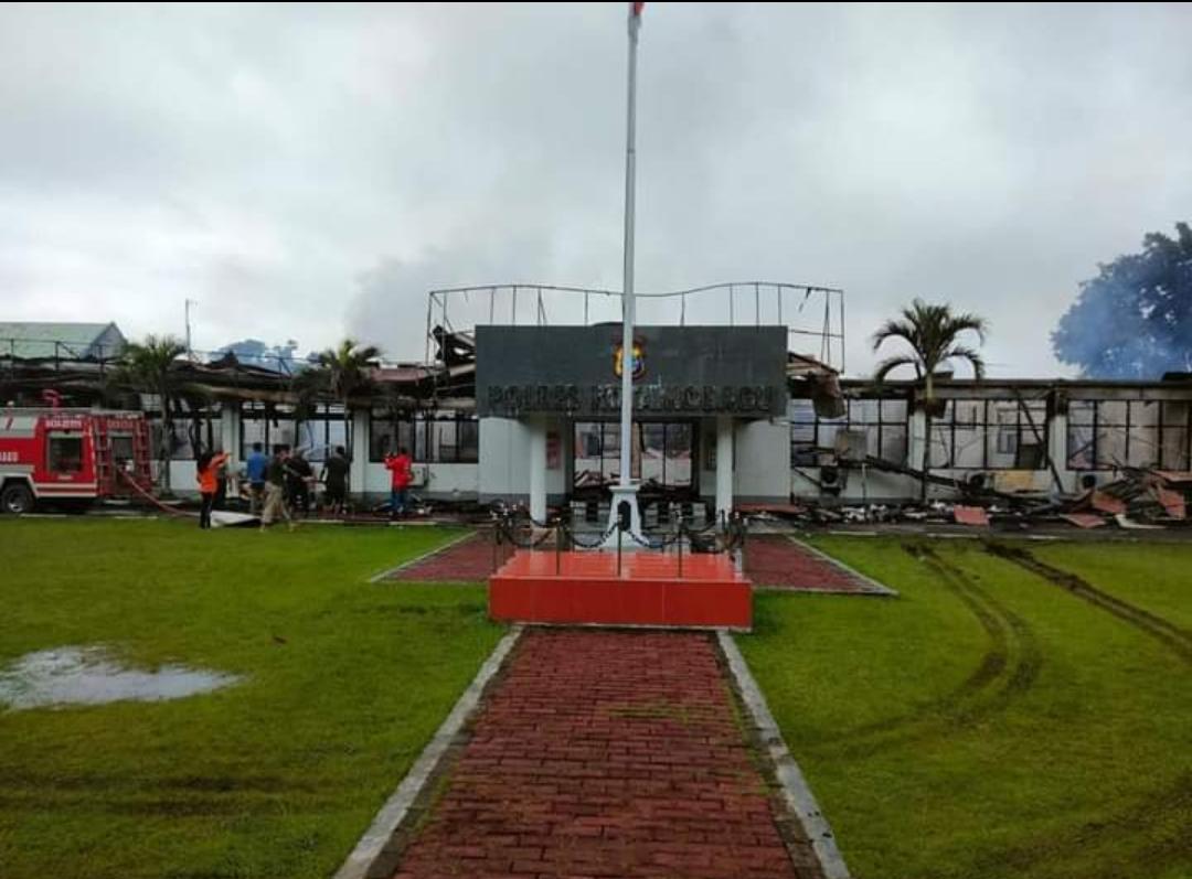 Polres Kotamobagu Hangus Dilalap Sijago Merah