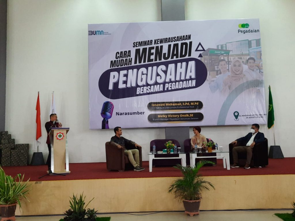 Motivasi UMKM, Pegadaian Area Gorontalo Gelar Seminar Kewirausahaan.