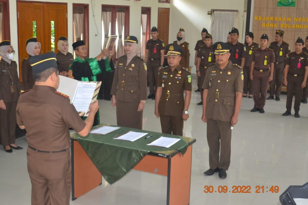 Pelantikan Kejari Bone Bolango