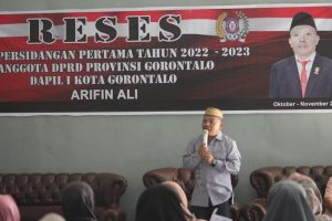 Lakukan Reses di Kelurahan Dulomo, Arifin Ali Tampung Sejumlah Aspirasi
