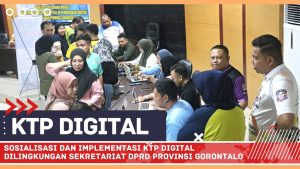 ASN dan PTT Sekretariat DPRD Provinsi Gorontalo Siap Pakai KTP Digital