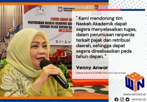 Ketua Komisi II DPRD Provinsi Gorontalo Dorong Penyelesaian Cepat, Ranperda Pajak dan Retribusi Daerah