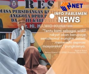 Hamid Kuna Berkomitmen Dengan Masyarakat Mongolato Kawal Aspirasi