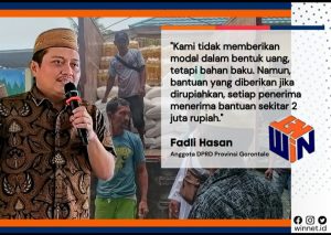 Reses Hari Ketiga, Fadli Hasan Salurkan Bantuan Modal Usaha Kepada Warga Hutuo, Limboto