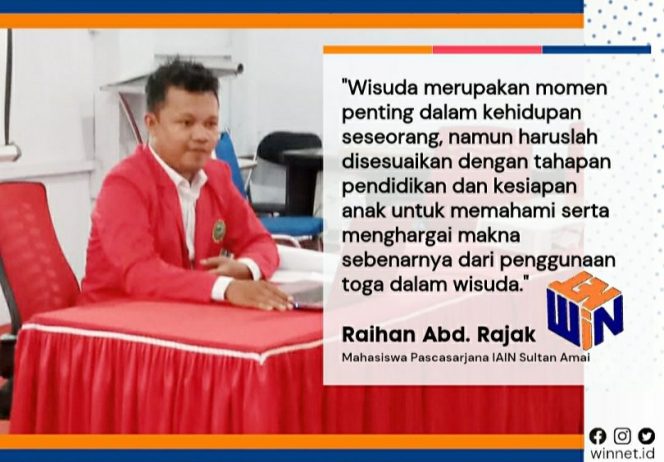 
 Fenomena Toga Wisuda di Gorontalo: Mahasiswa Pasca Sarjana Manajemen Pendidikan IAIN SAG Angkat Bicara