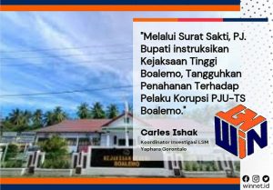 Surat Jaminan Bupati: Dinilai Berkelakuan Baik dan Kooperatif Selama Pemeriksaan, Tersangka Korupsi PJU-TS Boalemo Tidak Ditahan