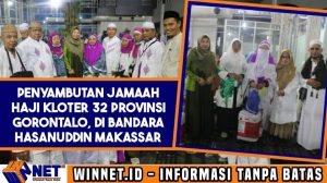 Komisi IV DPRD Provinsi Gorontalo Sambut Kepulangan Jamaah Haji Kloter 32 Gorontalo di Bandara Hasanudin Makassar
