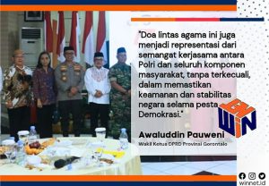 Momentum HUT Bhayangkara ke – 77: Polda Gorontalo Gelar Doa Lintas Agama
