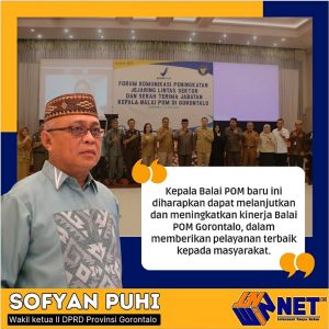 Serah Terima Jabatan Kepala Balai POM Gorontalo: Sofyan Puhi Berharap Terwujudnya Sinergi untuk Pelayanan Terbaik