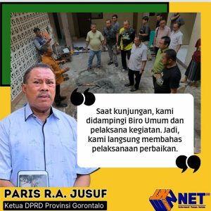 Ketua DPRD Gorontalo Kunjungi Asrama Mahasiswa di Manado: Paris Respon Cepat Perbaikan Asrama