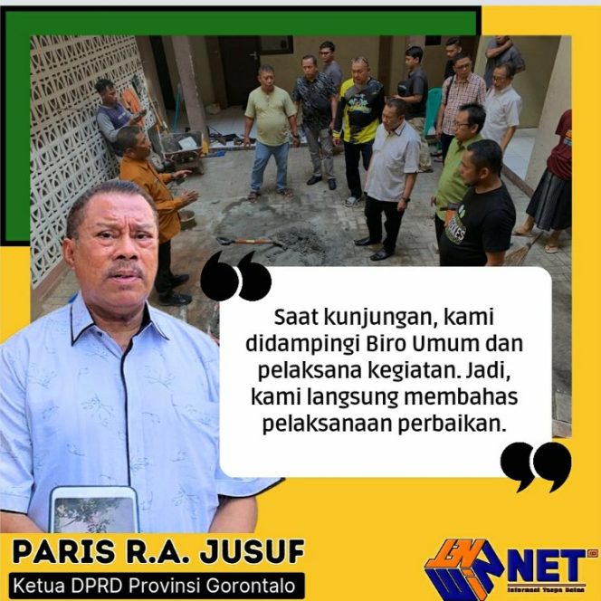 
 Ketua DPRD Gorontalo Kunjungi Asrama Mahasiswa di Manado: Paris Respon Cepat Perbaikan Asrama
