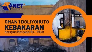 SMA Negeri 1 Boliyohuto Terbakar: Kerugian Ditaksir Mencapai Rp. 1 Miliar.