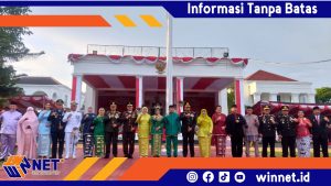 Adnan Entengo Hadiri Upacara Penurunan Bendera