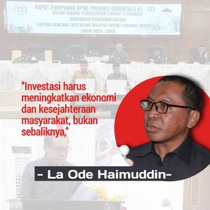 Ranperda RT/RW disahkan: Membuka Peluang Investasi yang Lebih Luas di Gorontalo!