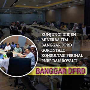 Kunjungi Dirjen Minerba, Tim Banggar DPRD Gorontalo Konsultasi perihal PNBP dan Royalti Perusahaan