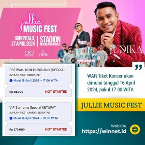 WAR! Special Ketupat, Tiket Konser Judika: Hanya 98 Ribu!
