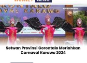 Setwan Provinsi Gorontalo Meriahkan Carnaval Karawo 2024