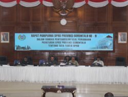 Ketua DPRD Provinsi Gorontalo Sampaikan Hasil Kerja Tim Perumus Tata Tertib DPRD
