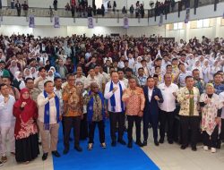 Mewakili Ketua DPRD, Ghalieb Lahidjun Hadiri Kuliah Umum Menteri HAM di UNG