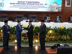 Pemprov Gorontalo Pertahankan Opini WTP, DPRD Provinsi Gorontalo Gelar Rapat Paripurna Penyerahan LHP BPK RI