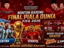 DPD PDI Perjuangan Gorontalo Hadirkan Nobar Final Piala Dunia Berhadiah