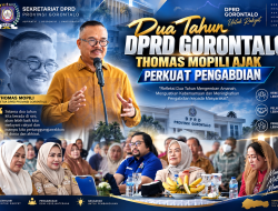 Dua Tahun DPRD Gorontalo, Thomas Mopili Ajak Perkuat Pengabdian