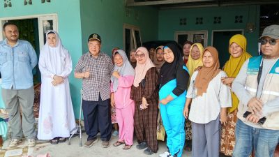 Tinjau Pembangunan BSPS Tahap II, Sun Biki Berikan Santunan Pribadi kepada Warga Penerima Manfaat